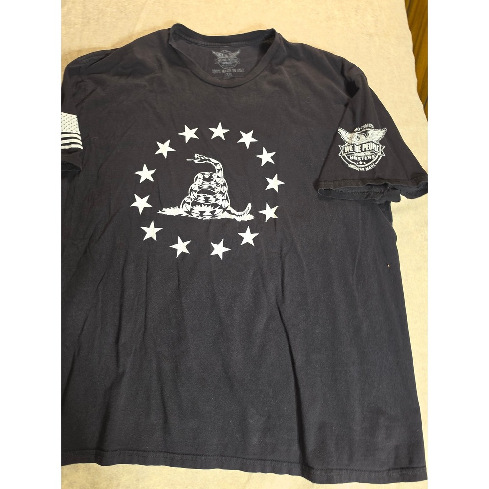 We The People Holsters Gadsden Snake T-Shirt Mens XXXL Black Patriotic USA Made